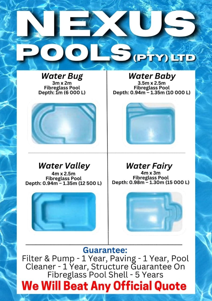 Fibreglass pool shape option